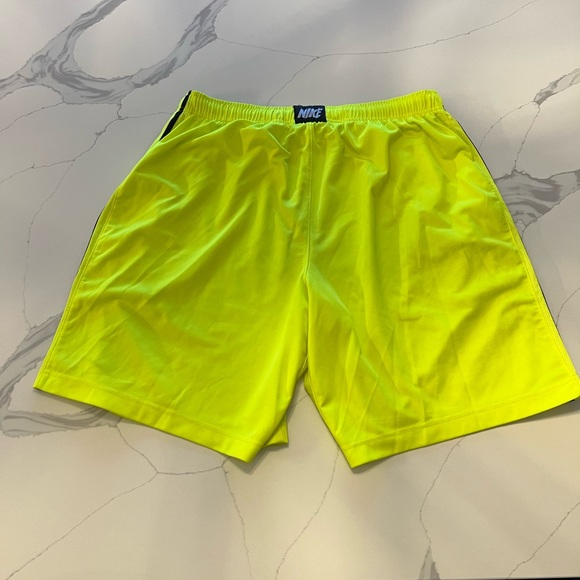2/$30 Nike mens highlighter neon yellow XXL athletic shorts. Gym running elastic - Picture 5 of 6